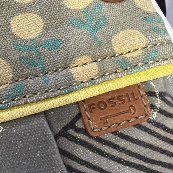 Fossil key per coated canvas crossbody purse bag - Picture 5 of 10